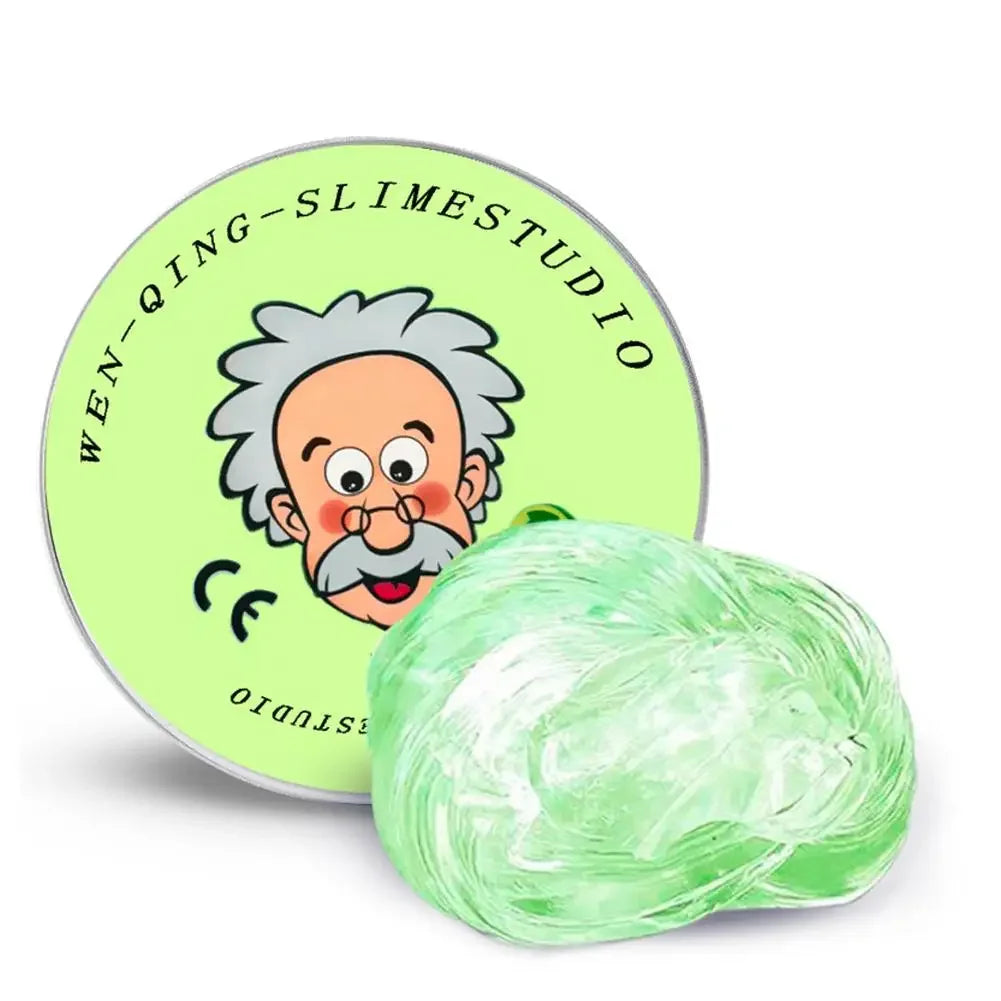 Stress Relief Squeeze Blind Box Old Man Liquid Squishy Transparent Crystal Slime Fluffy Foam Putty Kids Safe Bouncy Color Slime