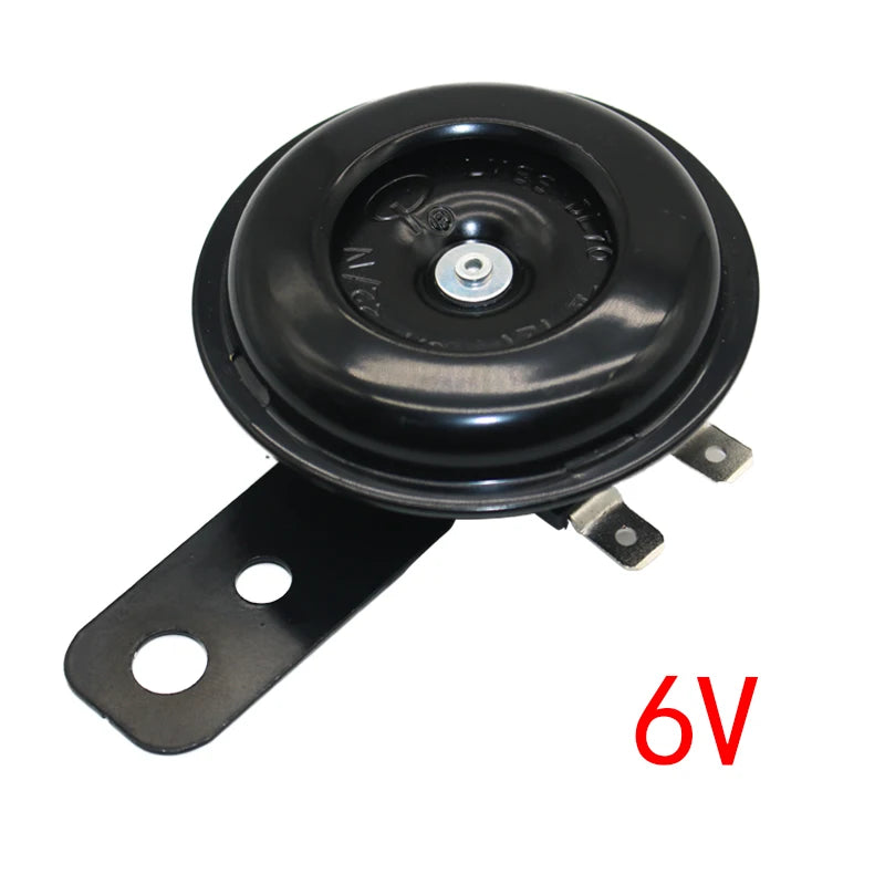 Universal 6V 12V 48V 60V 1.5A 105db Motorcycle Electric Horn Speaker Waterproof Round For Lightweight Off-Road Vehicle ATV