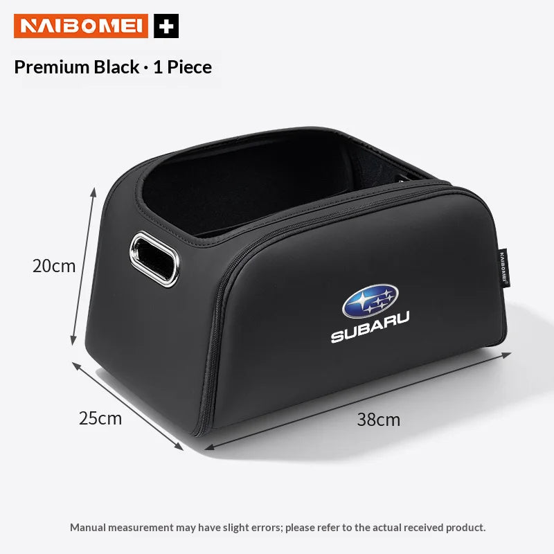 For Subaru Outback Brz Wrx Xv Ascent Forester Impreza Legacy Car Trunk Storage Box Leather Folding Storage Organizer Bag Tool