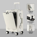 2026 new front opening luggage compartment, multifunctional business travel suitcase, sturdy passenger boarding suitcase
