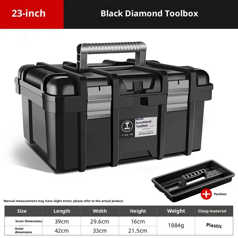 Tool Organizer Case Heavy Duty Metal Toolbox Portable Lockable Large Capacity Tool Chest Garage Workshop Mechanic Organizer