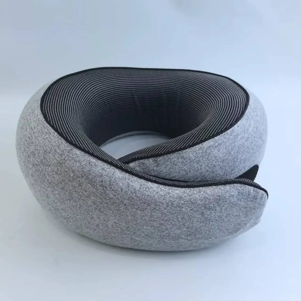 1PC Travel Neck Support Portable Adjustable Soft Noon Break Sleep Pillows Memory Foam U-shaped Pillow Snail Style