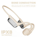 Upgrades Bluetooth 5.4 Bone Conduction Wireless Headphones 30 Meters Depth IPX8 Waterproof Swimming Headsets 32GB RAM MP3 Player