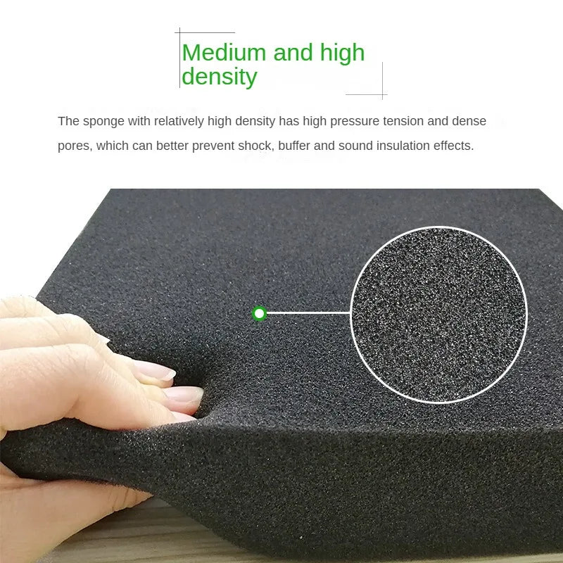 Hard Black Sponge High Density Gasket Shockproof Sponge Block Thin Sponge Pieces Gift Box Lining Filling Sponge Material