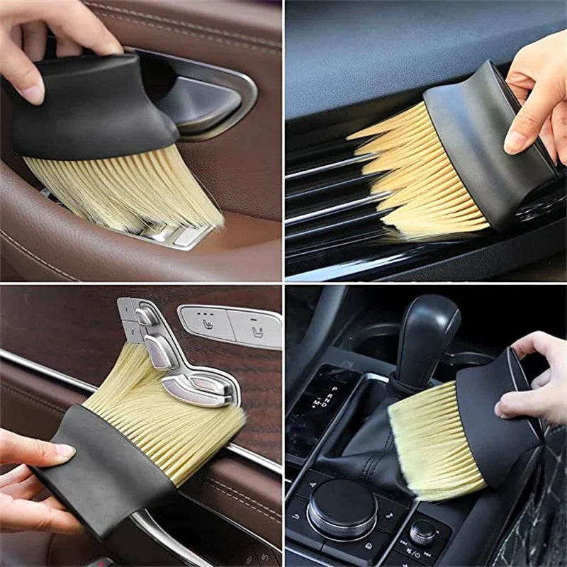 1/3Pcs Car Interior Cleaning Soft Brush Dashboard Air Outlet Detailing Sweeping Dust Tools Auto Home Office Duster Brushes