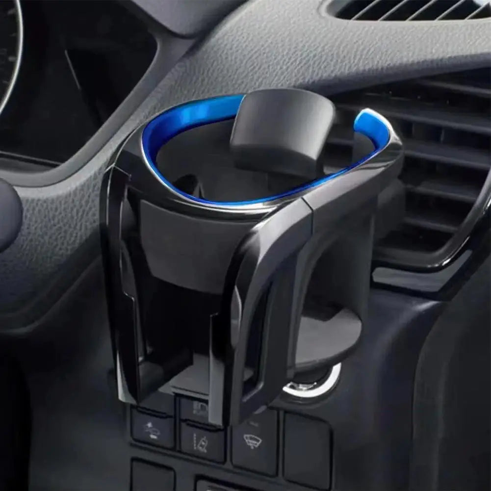2 In 1 Universal Car Cup Holder & Phone Stand Stable Air Vent Outlet Mount Adjustable Coffee Water Bottle Storage Bracket