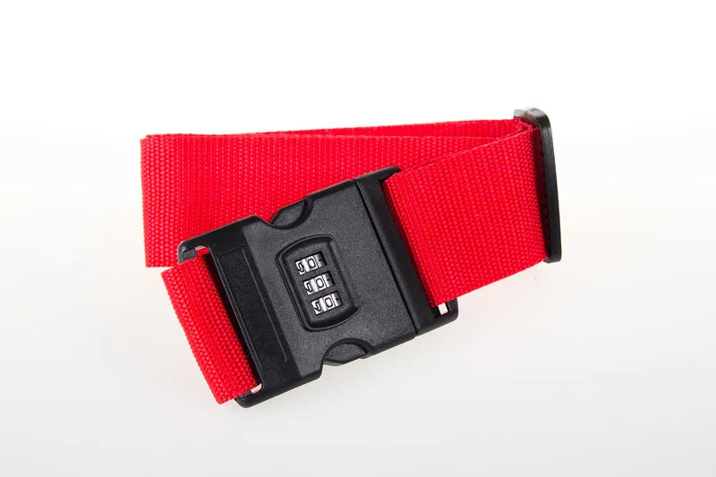 High Quality 2M Rainbow Password Lock Packing Luggage Bag with Luggage Strap 3 Digits Password Lock Buckle Strap Baggage Belts