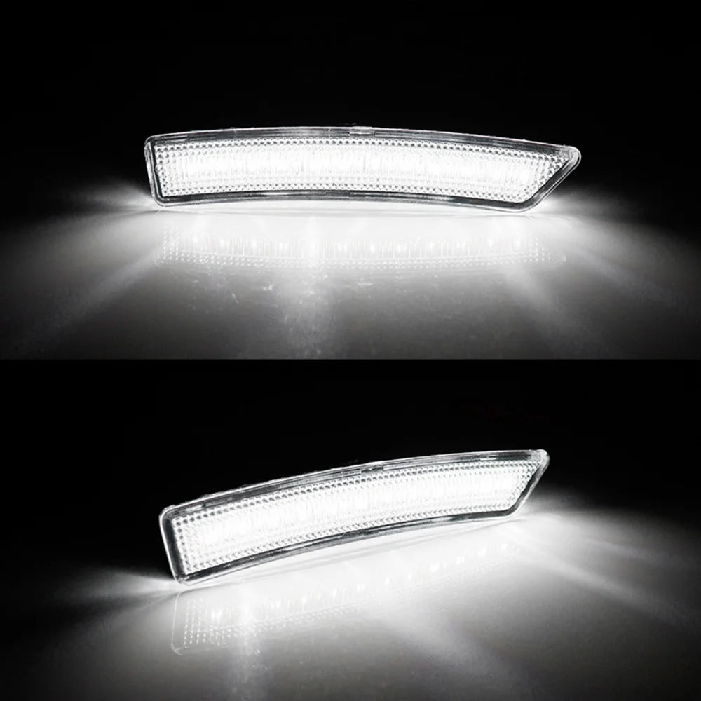 Amber & White LED Front Side Marker Lights For Lincoln MKX 2016-2018 & Nautilus 2019-2022 Turn Signal Lights DRL Driving Lights