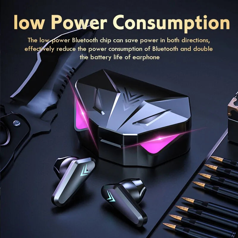 X15D TWS Wireless Earbuds LED Display Gaming Stereo Headphones With Mic Universal For iPhone Android iOS Huawei Xiaomi Redmi Mi