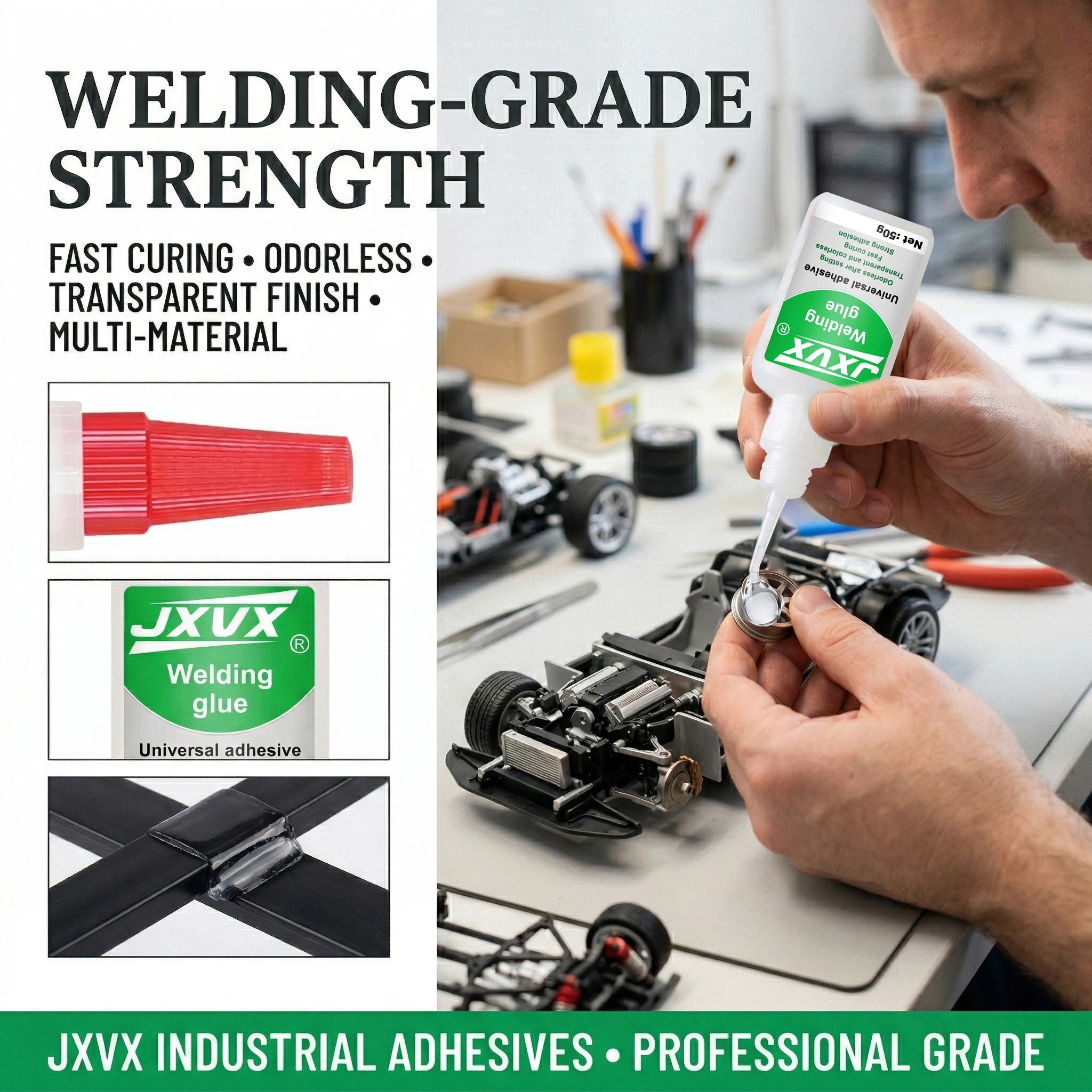 20/50ml Powerful Welding Adhesive Quick-Drying Universal Sealant Plastic Repair Sealant Tile Fixing Sealant Metal Welding Filler Multi-Purpose Adhesive