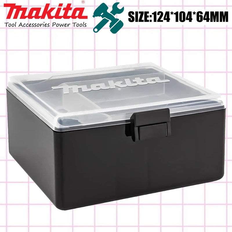 Makita 824781-0 Plastic Empty Box Drill Bit Screw Parts Partition Multifunctional Portable Mini Portable Tool Case Storage Kit