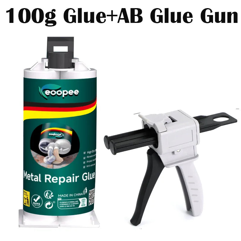 High Strength Metal Repair Glue Waterproof Heat Resistant AB Epoxy for Metal Plastic Wood Fast Curing Instant Adhesive Sealant