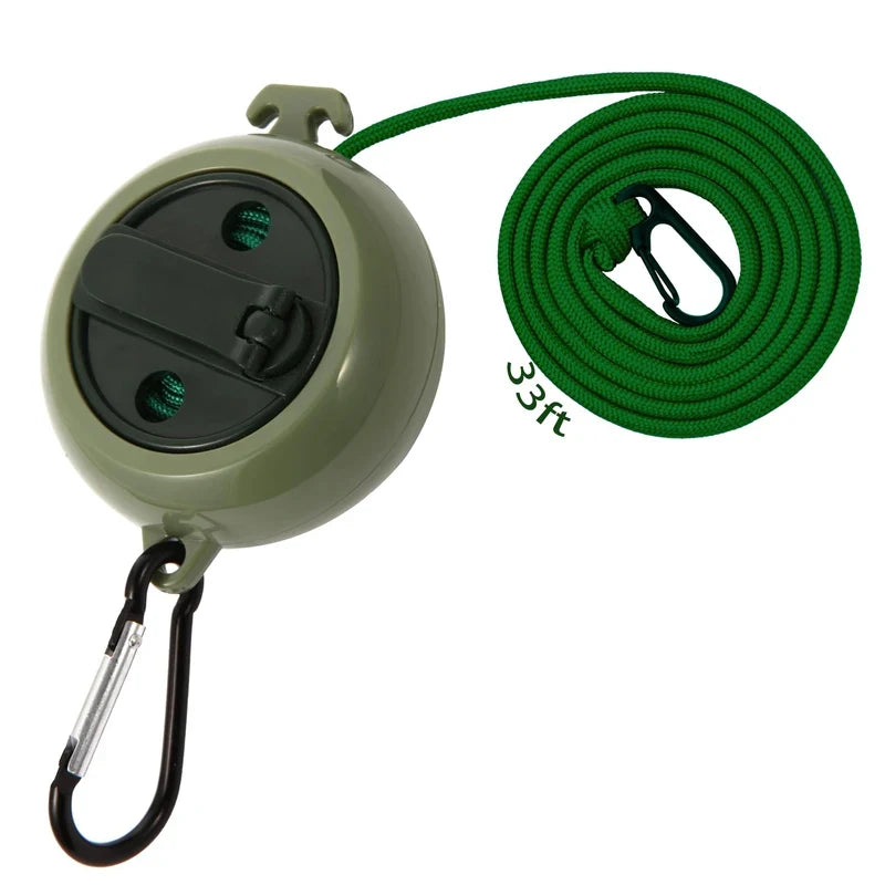 Multifunctional Portable Clothesline, Adjustable Retractable Clothes Line for Outdoor Camping Travel Home Use