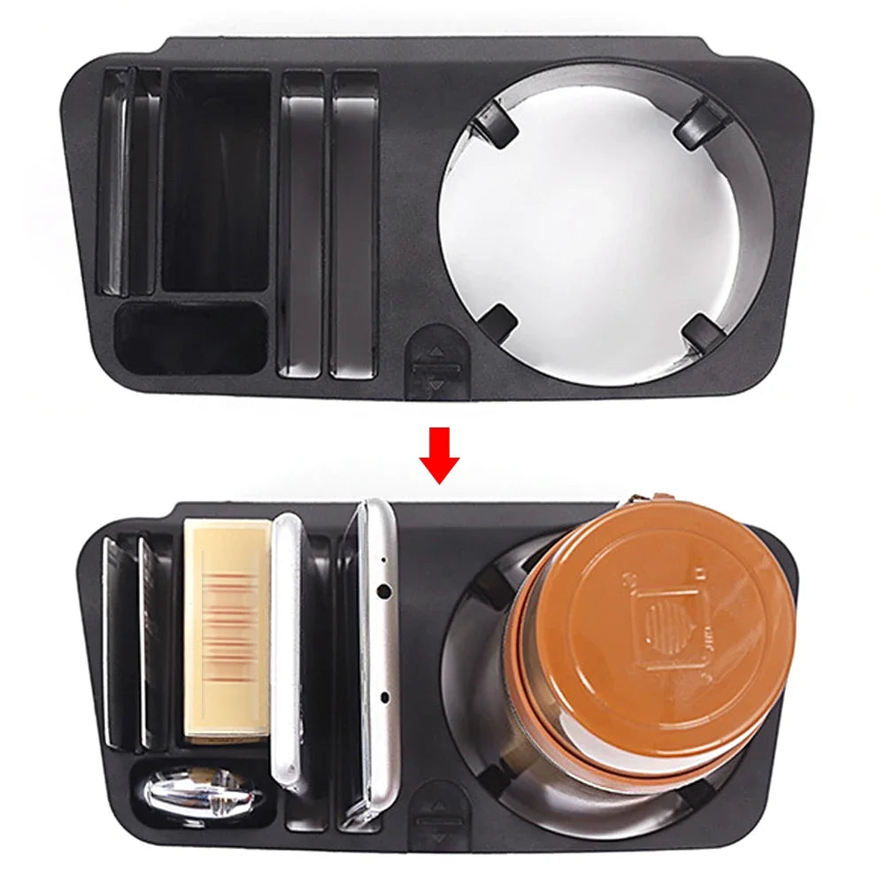 Auto Central Control Storage Box Water Cup Holder Storage Box Phone Holder for Mercedes Benz C E GLC Class W205 W213 2015-2021