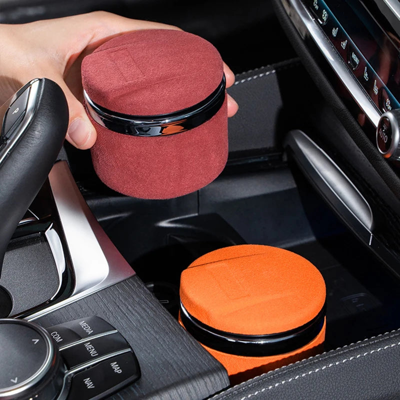 1Pc Universal LED Car Ashtray Portable, Odor Proof with Lid, Auto Smoking Accessories, Interior Night Light Decor for Cars