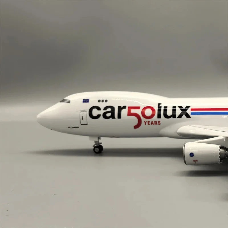 747-8F Cargolux Airplane Model 1/160 Scale Aircraft 747 Luxembourg Cargo Resin Transport Diecast Airplanes Children's toy Gift