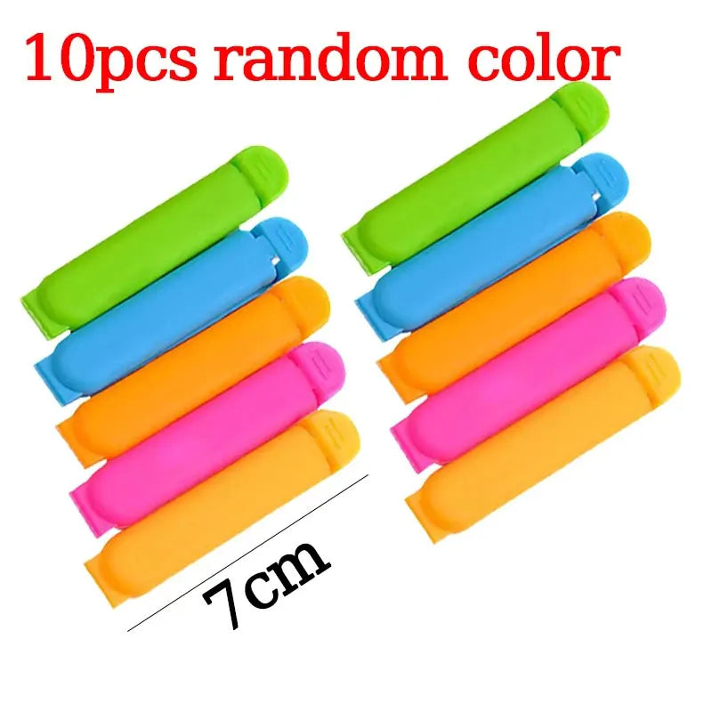 20/5PCS Portable Kitchen Storage Food Snack Seal Sealing Bag Clips Sealer Clamp Plastic Tool Kitchen Accessories Food Bag Clips
