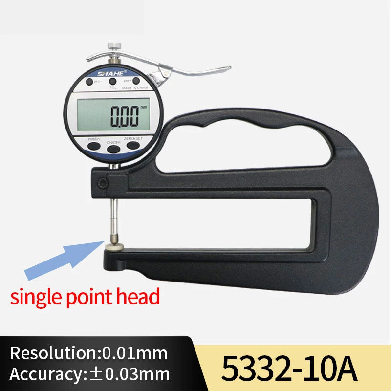 SHAHE Paper Measurement Tool 0-10/25 mm 0.01 mm High Accuracy Digital Thickness Gauge Measuring & Gauging Tools