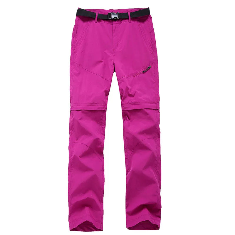 NUONEKO Womens Outdoor Hiking Pants Women Summer Quick Dry Trousers TravelClimbingCampingTrekking Pants Woman Sports Shorts PN87