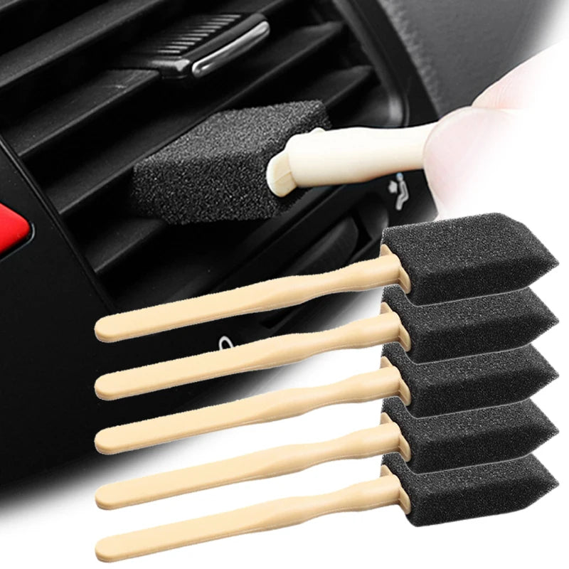 Car Air Conditioner Vent Cleaner Cleaning Brush Detailing Scrub Brushes Outlet Wash Duster Dust Removal Auto Interior Clean Tool