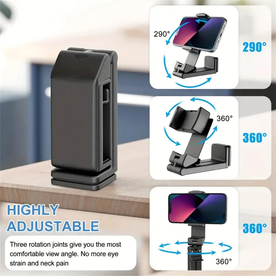 Airplane Phone Holder Portable Travel Stand Desk Flight Foldable Adjustable Rotatable Selfie Holding Train Seat Stand Support