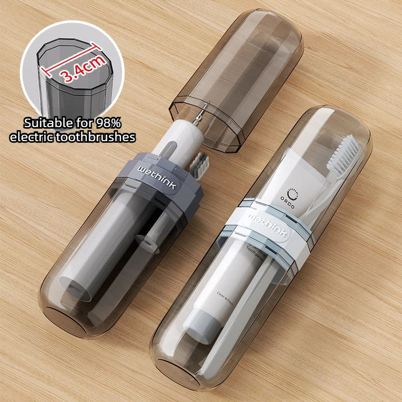3/1 Pcs Portable Clear Travel Toothbrush Case Container Hard Shell Water Resistant Dustproof Durable PP Material Lightweight