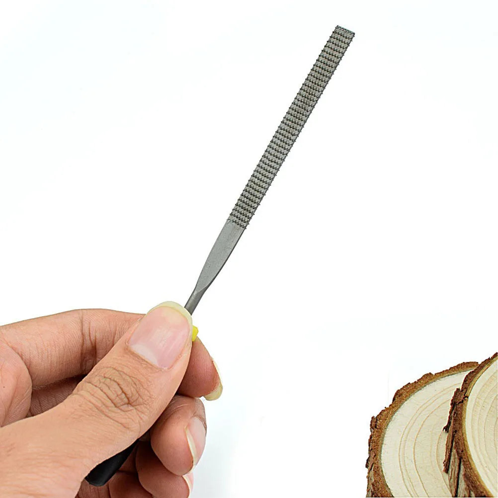 Wood Rasp Set 6pcs Carpenter 5x140mm File Carving Tools Double Riffler Tool