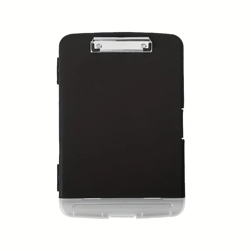 1pc XP010 Large A4 Waterproof File Box with Pen Slot, Desktop Plastic Document Holder and Writing Board Organizer