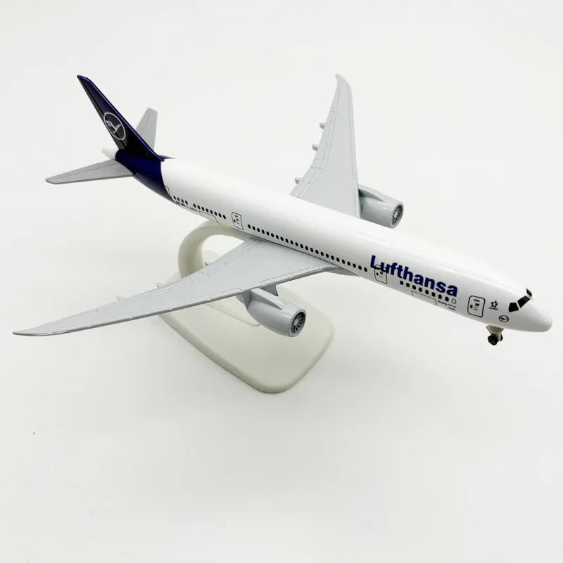 20cm Lufthansa Model Plane B787 Metal Replica Model Plane Aviation Simulation Scale Aircraft Collection Toys Boys Kids