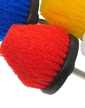 2.5''Electric Scrubber Brush Drill Extension Rod All Purpose Cleaner Car Detailing Brush 6 Color Tool Rim Brush Set Car Cleaning