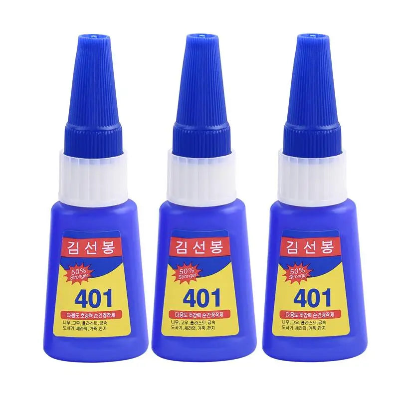 401Glue Instant Fast Adhesive Stronger Super Glue Multi-Purpose Fix Super Strong Liquid Colorless Adhesive Glue For Wood Plastic