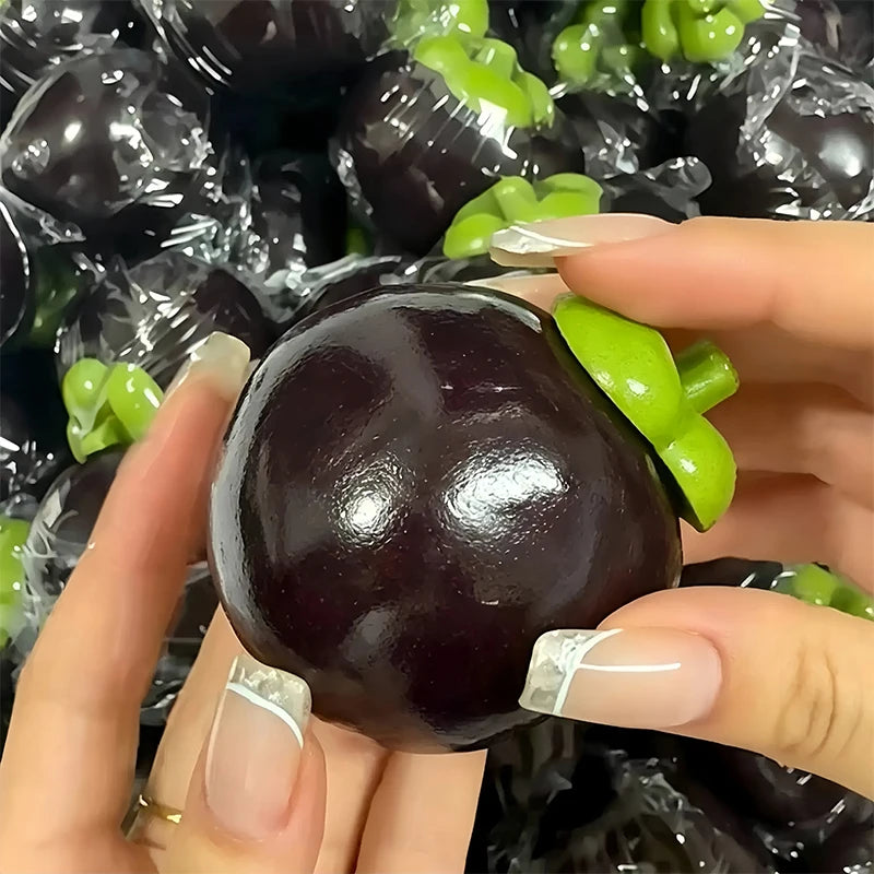 Creative Mangosteen Squishy Fidget Toy  Rebound Squeeze Toy ASMR Sensory Anti Stress Toys for Adults