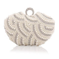 New Arrival Flower Crystal Wedding Bridal Clutch Purse Luxury Designer Women's Dinner Party Cocktail Handbags Diamond Bags