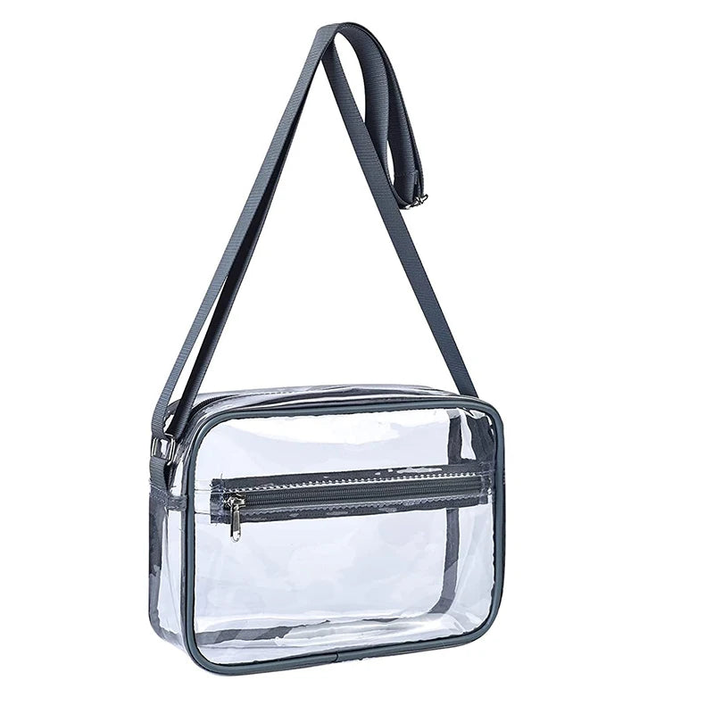PVC Transparent Shoulder Bag Woman Crossbody Bags Concerts Sports Events Waterproof Jelly Pack Summer Travel Purse Phone Pouch