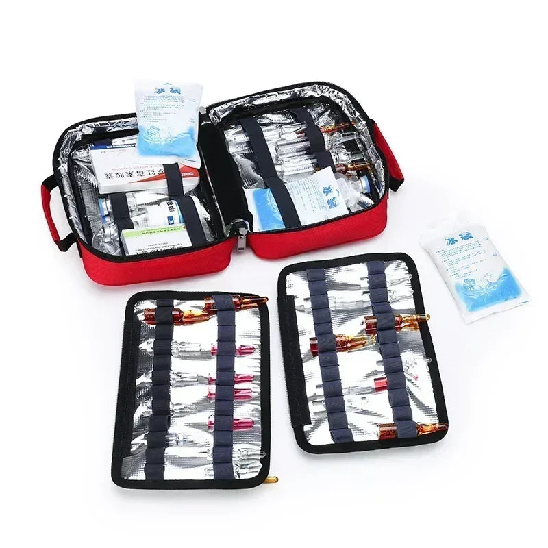 Portable Outdoor Medical First Aid Bag Family Small-scale Refrigerated Emergency Kit Waterproof Wear-resistant Sport Travel Bag