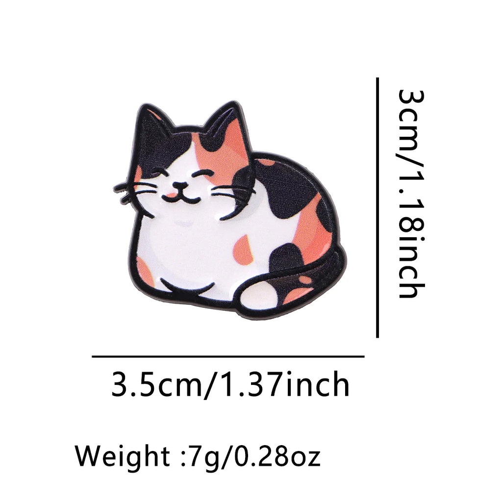 Iced Coffee Quotes Enamel Pin Cartoon Cat Brooches For Women Collar Lapel Pin Dog Badges Party Gifts Clothing Accessories