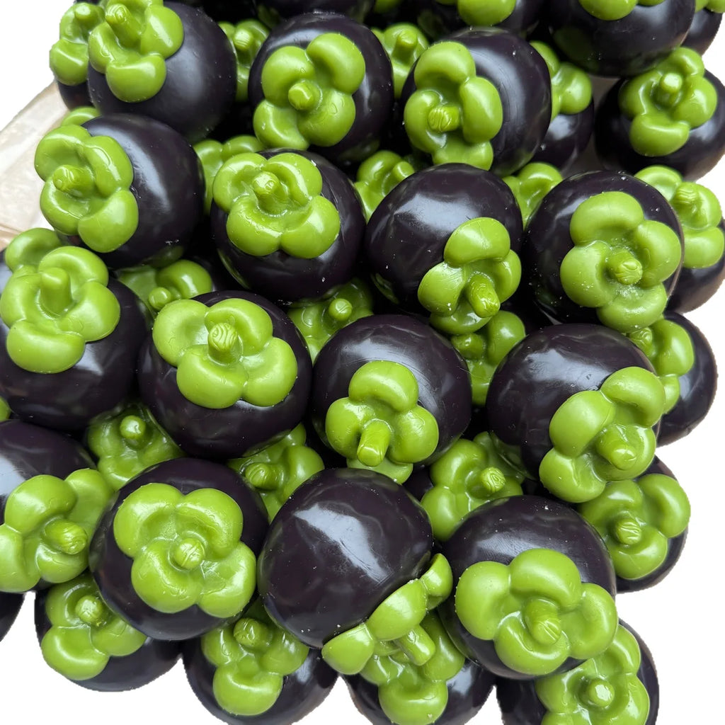 Mangosteen Crunchy Moldable Stress Ball Squeeze Toy Crispy Squishy Fidget Toy Round Blocks Filled Decompression Sensory Toy Gift
