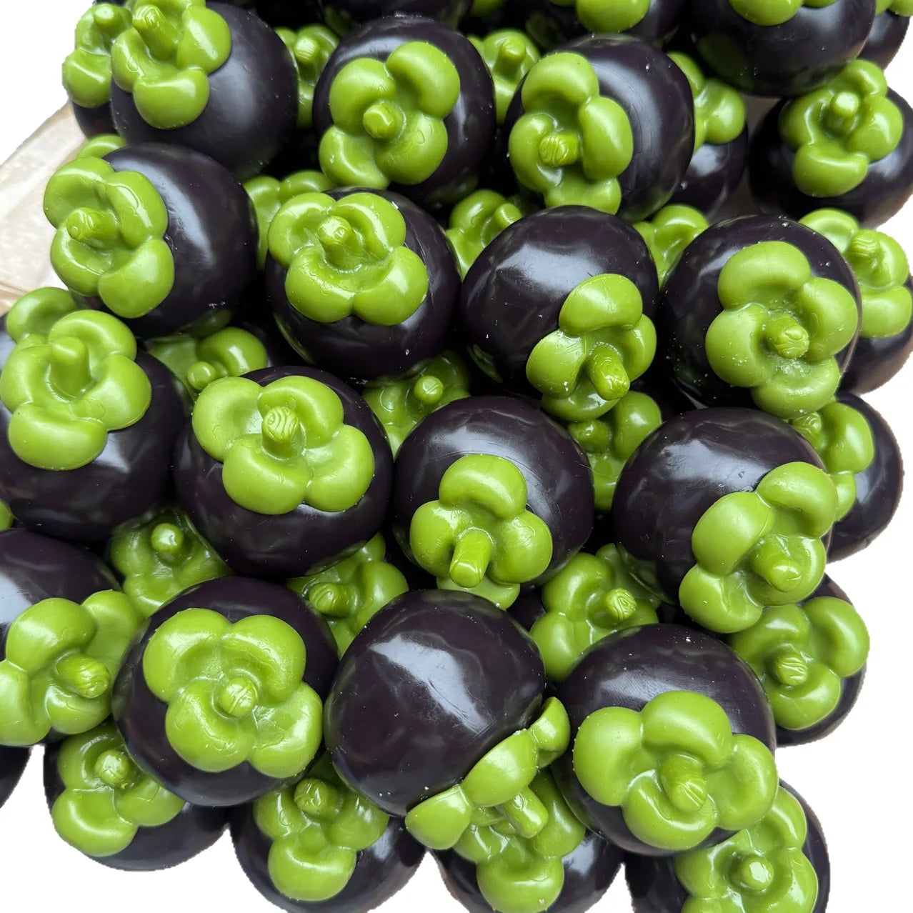 Mangosteen Crunchy Moldable Stress Ball Squeeze Toy Crispy Squishy Fidget Toy Round Blocks Filled Decompression Sensory Toy Gift