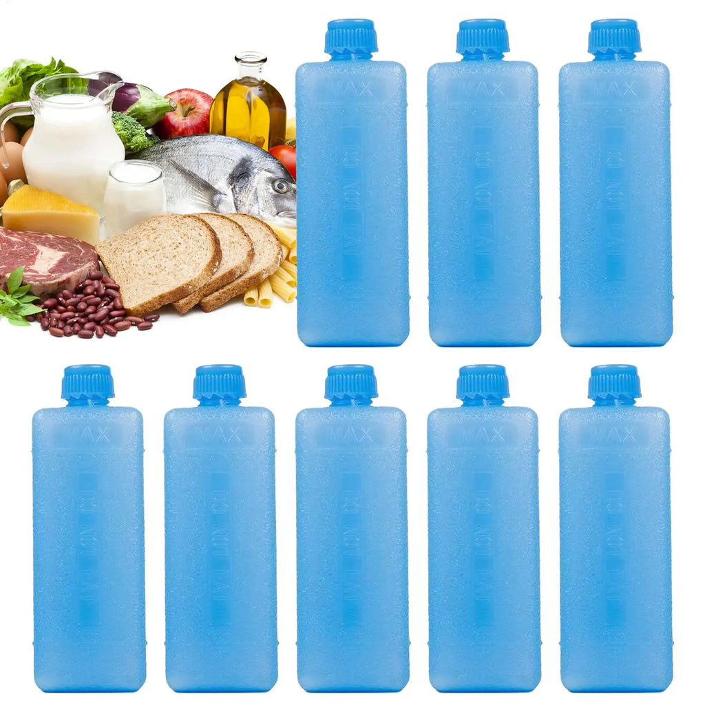8 Piece Cooling Crystal Freeze Box Accessories Cold Packs For Cooler Freezer Packs For Coolers Long Lasting Extra Cold For Home