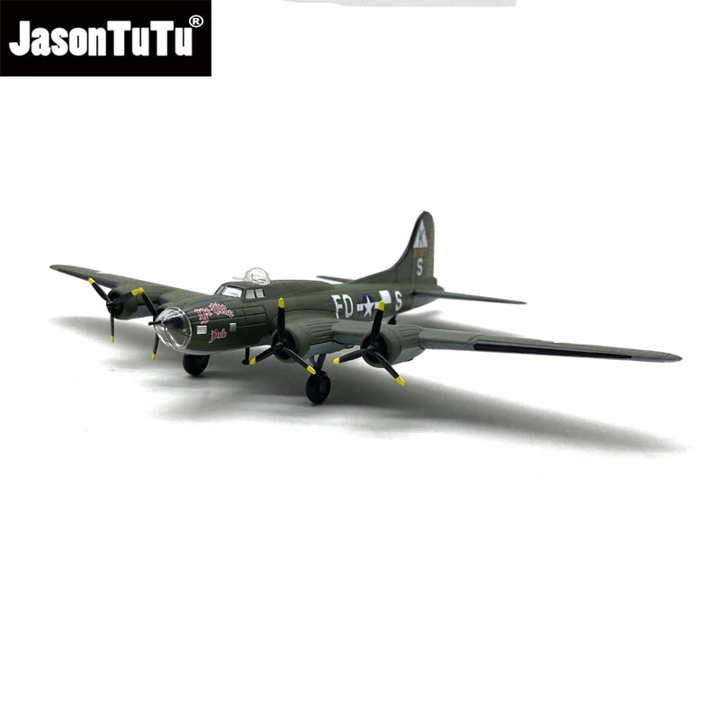 JASON TUTU 1/144 Scale American Boeing Flying Fortress B-17 Model Aircraft Adult Children Toys for Display Show