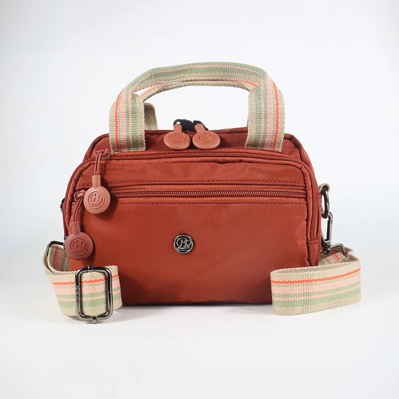 Women's Fashion Messenger Bag Handbag, Nylon Material, Wrinkle-resistant, Square Shape, Thickened Soft Compartment