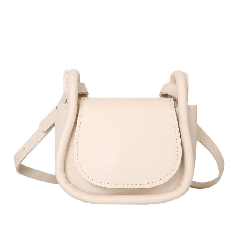 Candy Color PU Leather Mini Crossbody Bag Shoulder Bags for Women Small Saddle Bag Lipstick Coin Money Pouch Card Holder Fashion