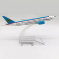 16cm Simulation Alloy Aircraft Uzbekistan Airways B787 Model Airplanes Toy Diecast 1/400 Scale Plane Model Display Miniature