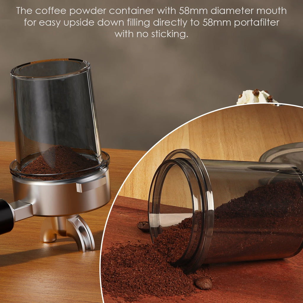 BioloMix Electric Conical Burr Coffee Grinder Adjustable 48 Settings Removable Holder for Espresso Coffee