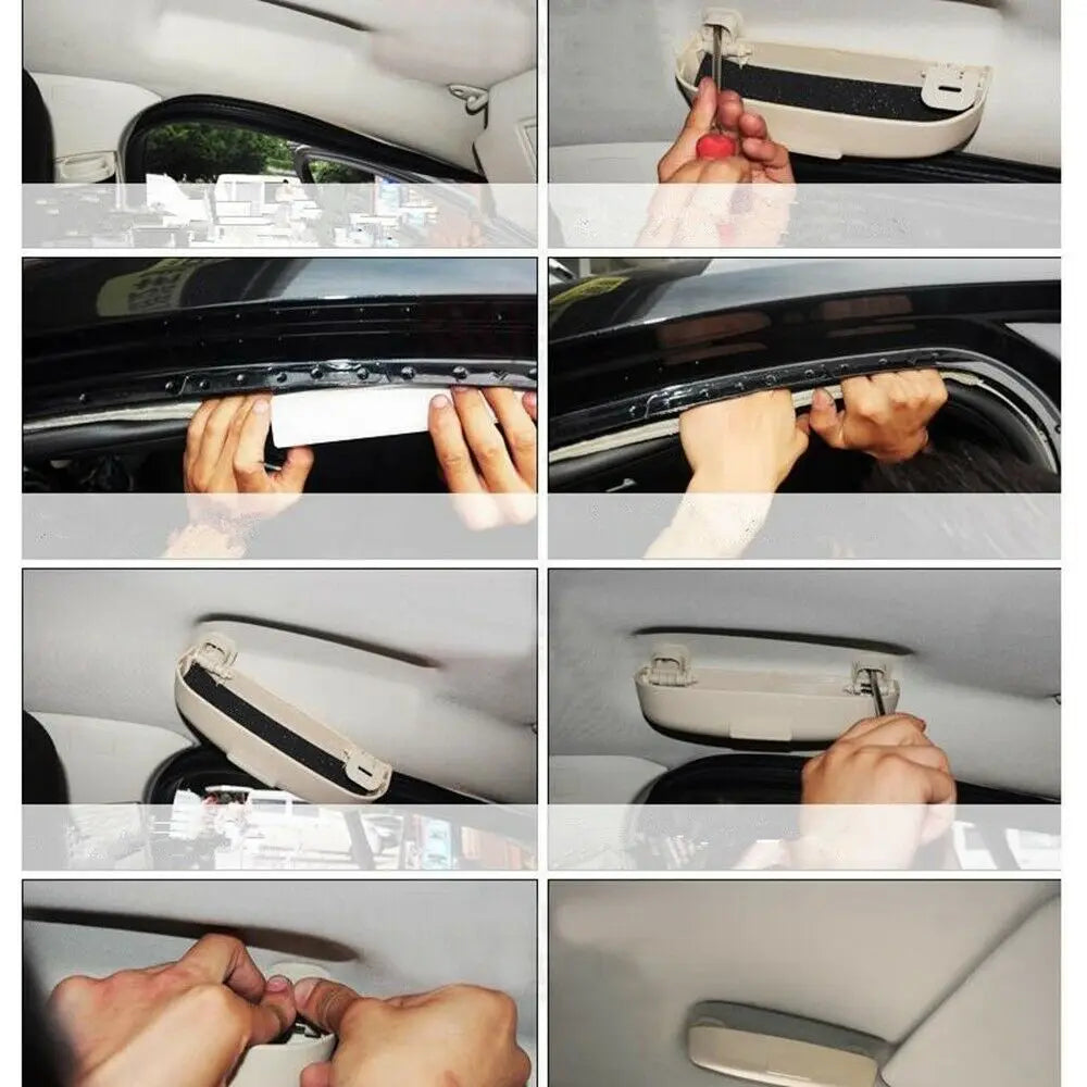 1PCS Universal Car Sunglasses Holder Glasses Case Cage Storage Box Automobiles Interior Accessories Car Glasses Holder