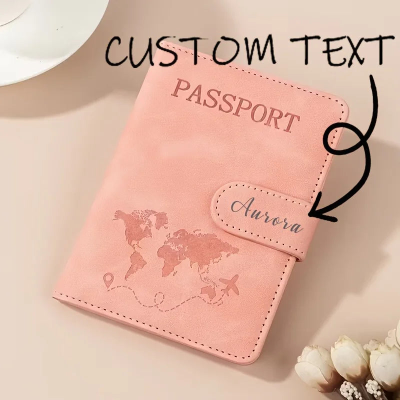 Personalized Name Passport Covers, Passport Holders, Wedding Gifts for Bridesmaids and Groomsmen, Passport Wallets