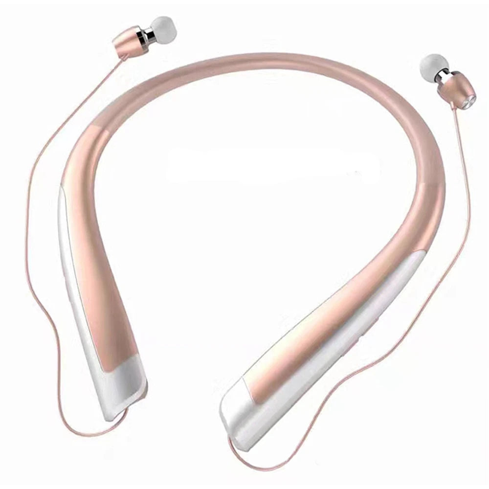 HBS-1100 Stereo Bluetooth Headphone Binaural Hand-free Neckband Earphones Fashion Mini Wireless Headset Binaural Mini Universal