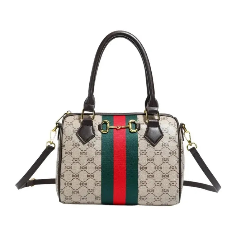 High-end Leather Diaper Bag for Ladies Vintage Fashionable Simple Commuter Backpack Business Mens Womens