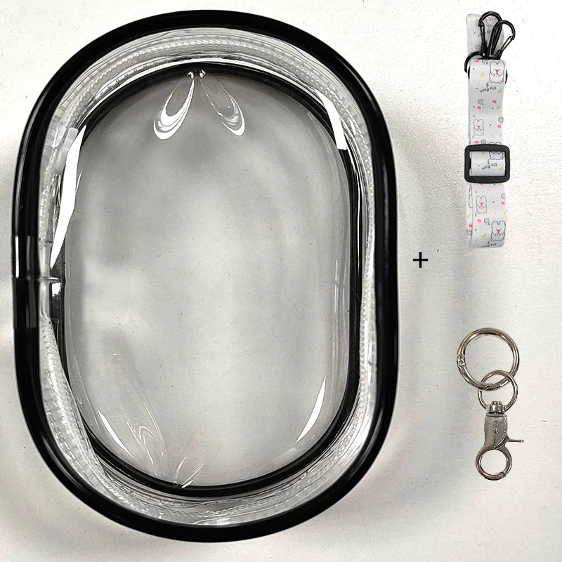 20CM Clear Doll Pouch Transparent Plush Dolls Bag New Style Fashion Women Girl Crossbody Shoulder Bags For Anime Cartoon Plushy