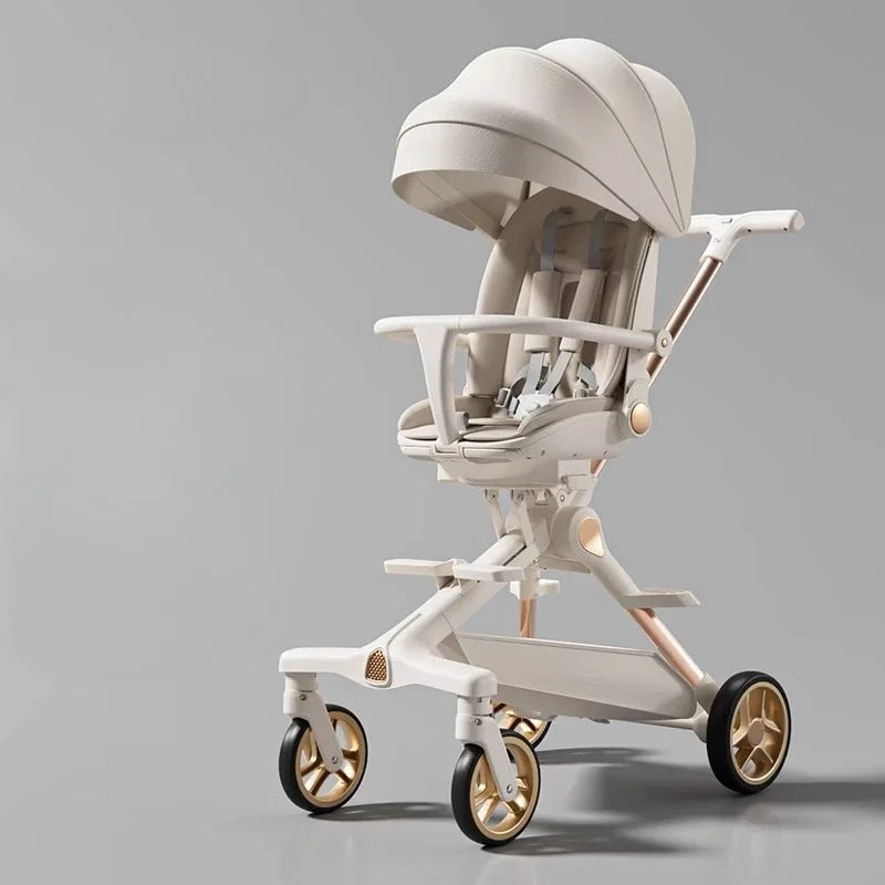 New High-view Lightweight Baby Stroller Adjustable Handlebars Multi-function Baby Stroller Four-wheel Travel Baby Stroller